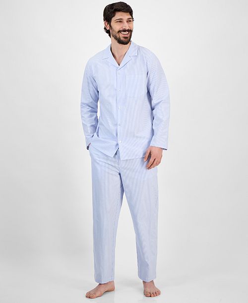 alfani Club Room Men's Stripe Pajama Set Exclusively at Macy's Men's Fashion & Accessories