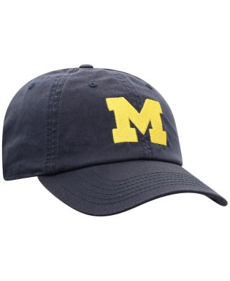 Men's Navy Michigan Wolverines Team Logo Washed Adjustable Hat