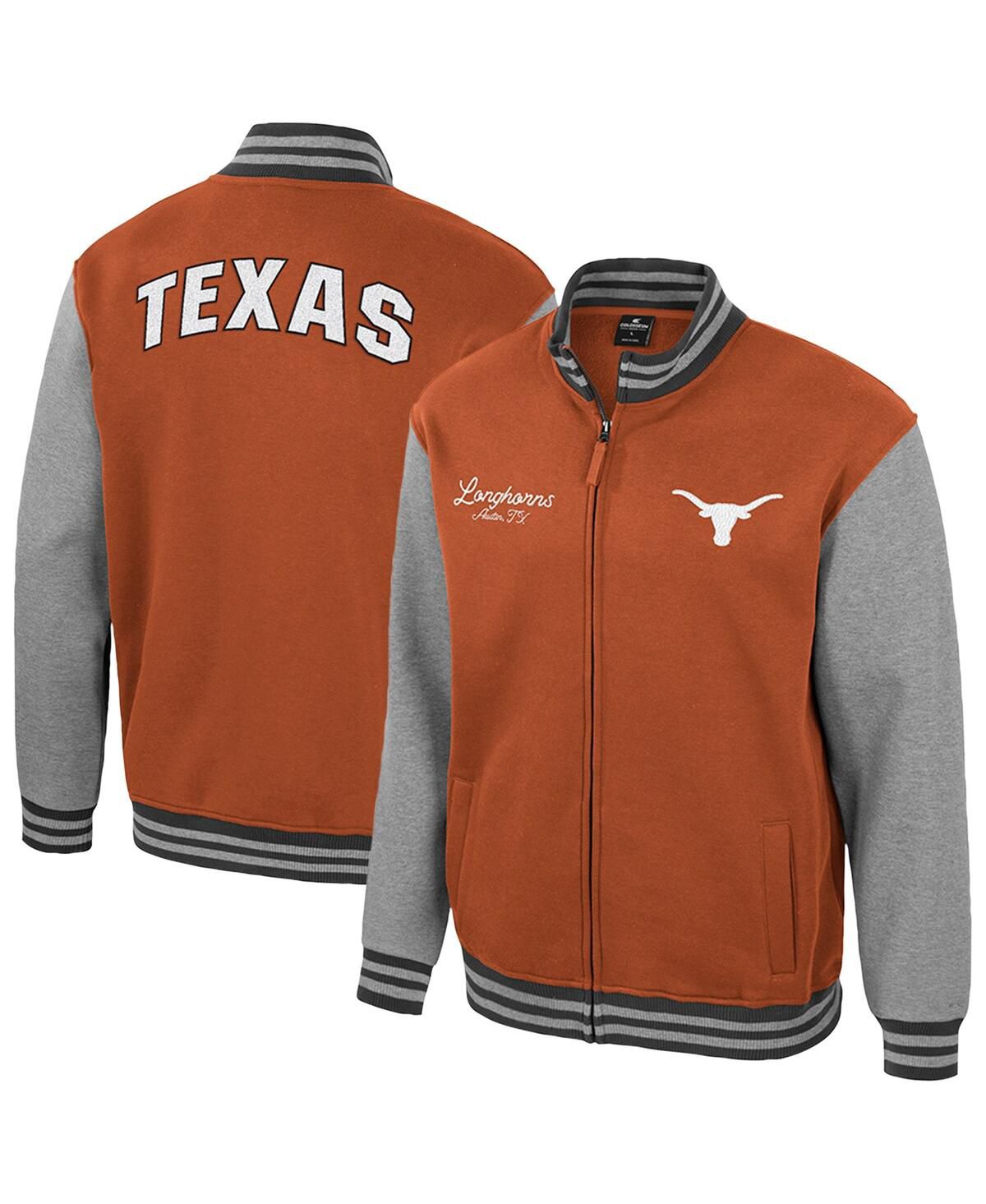Мужская университетская куртка на молнии Texas Longhorns Ambi-Turner ярко-оранжевого цвета