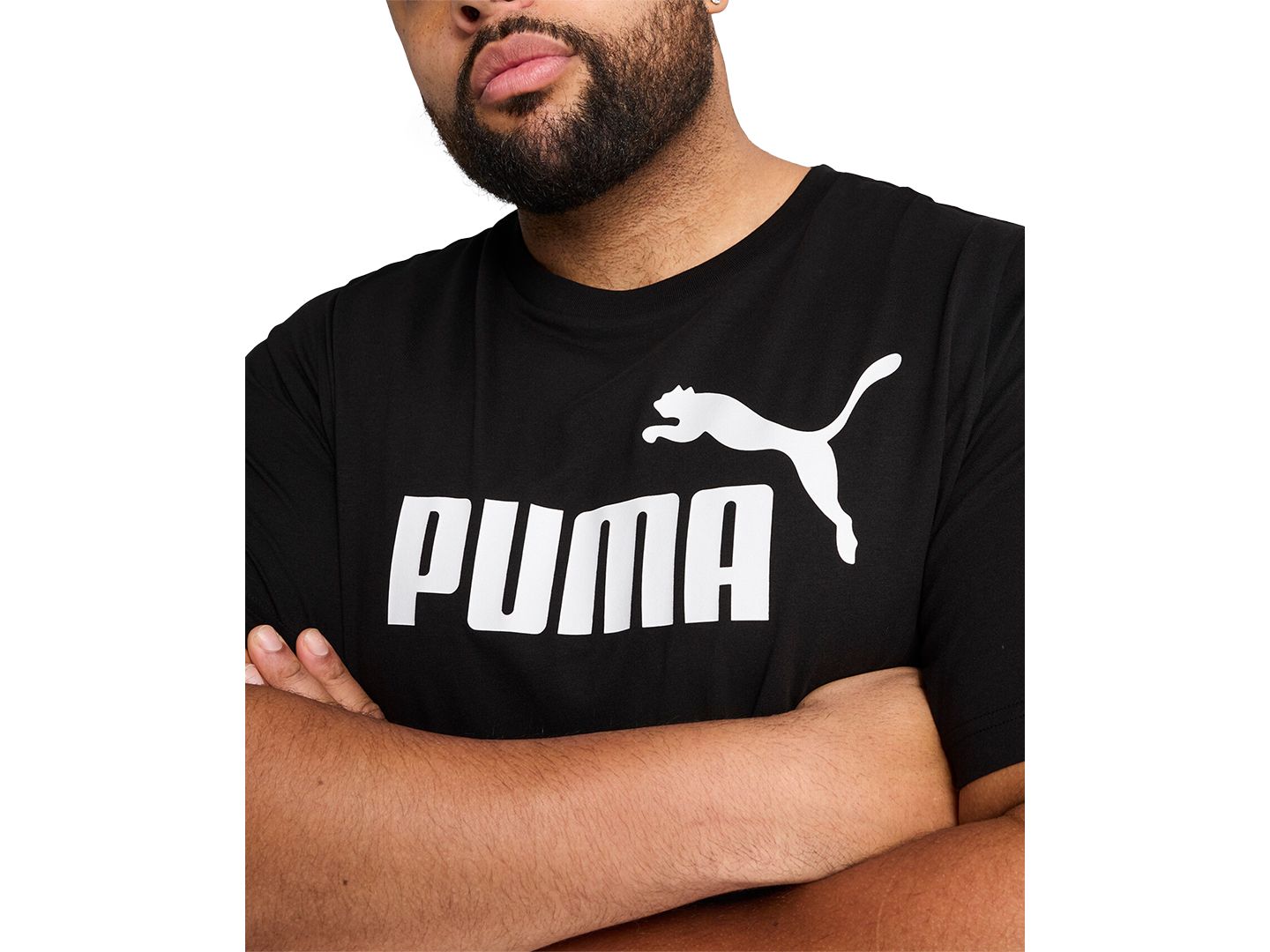 Мужская футболка PUMA Essential Logo, цвет: Чёрный — фото 1