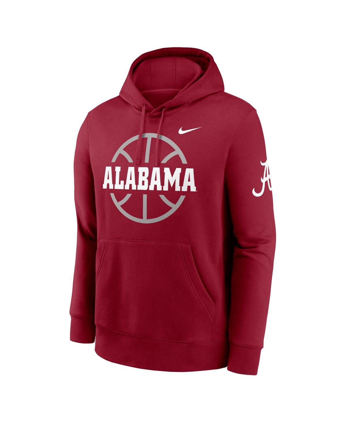 Nike Alabama Crimson Tide Club Basketball Icon  Men's College Pullover Hoodie In Red