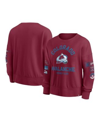 Fanatics - Women's Burgundy Colorado Avalanche Go Team Pullover Sweatshirt