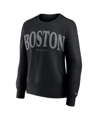 Women's Black Boston Bruins Elements Flow Pullover Sweatshirt