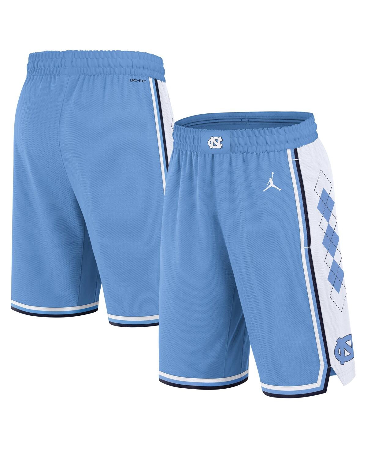 Jordan Men's Carolina Light Blue North Carolina Tar Heels Road Replica Performance Basketball Shorts