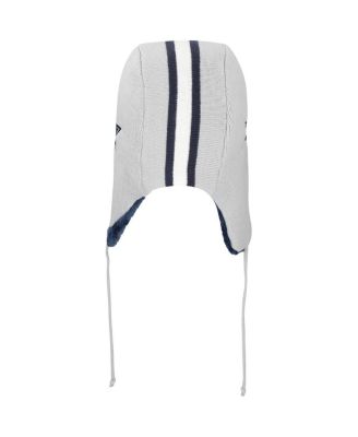 Men's Gray Dallas Cowboys Helmet Head Trapper Knit Hat