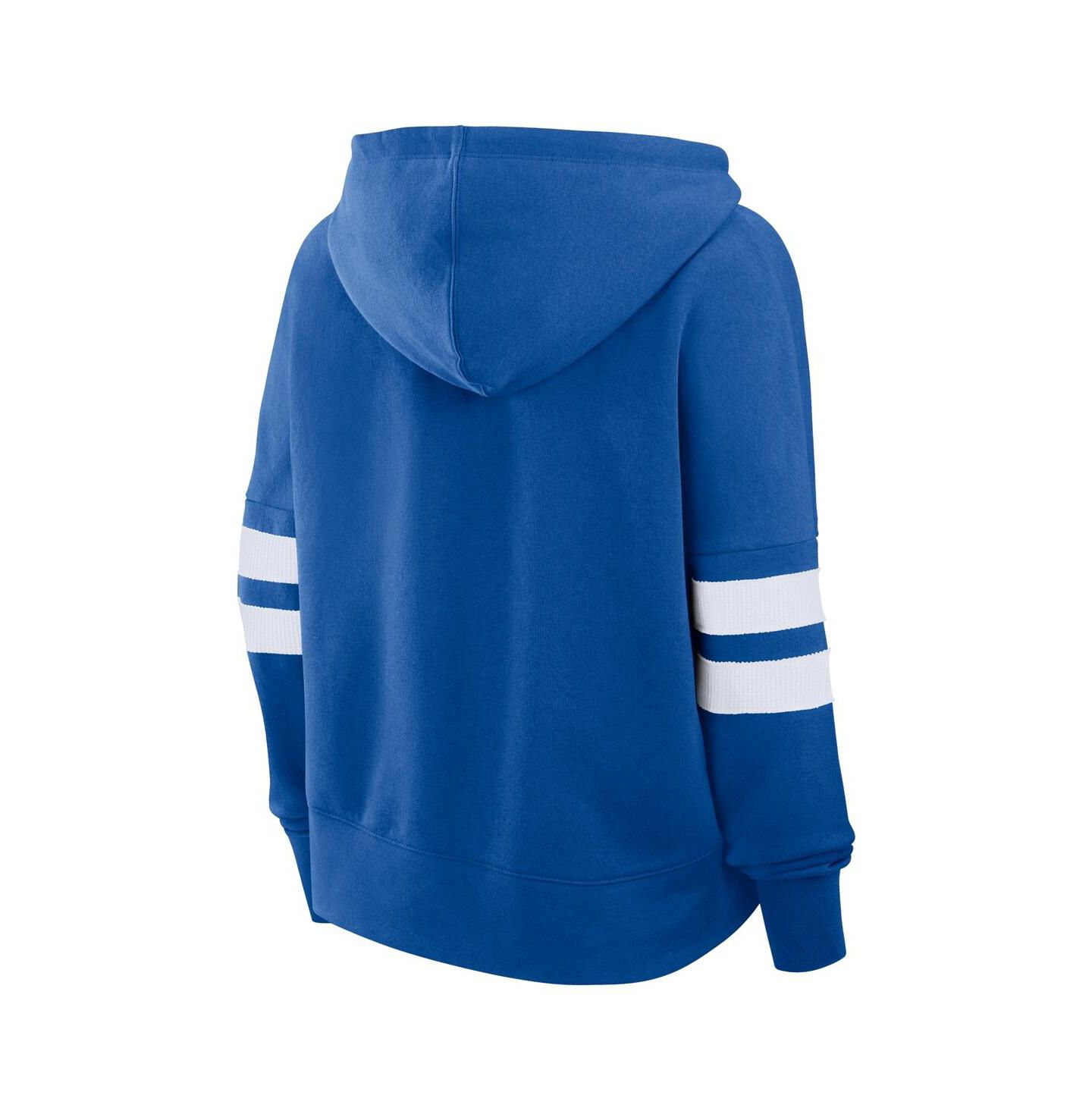 Женское худи Fanatics Blue/White New York Rangers Seize Fleece Pullover — фото 3