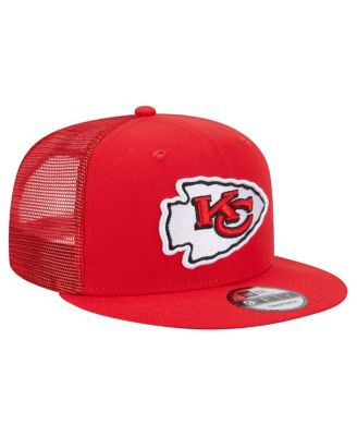 Men's Red Kansas City Chiefs Main Trucker 9FIFTY Snapback Hat