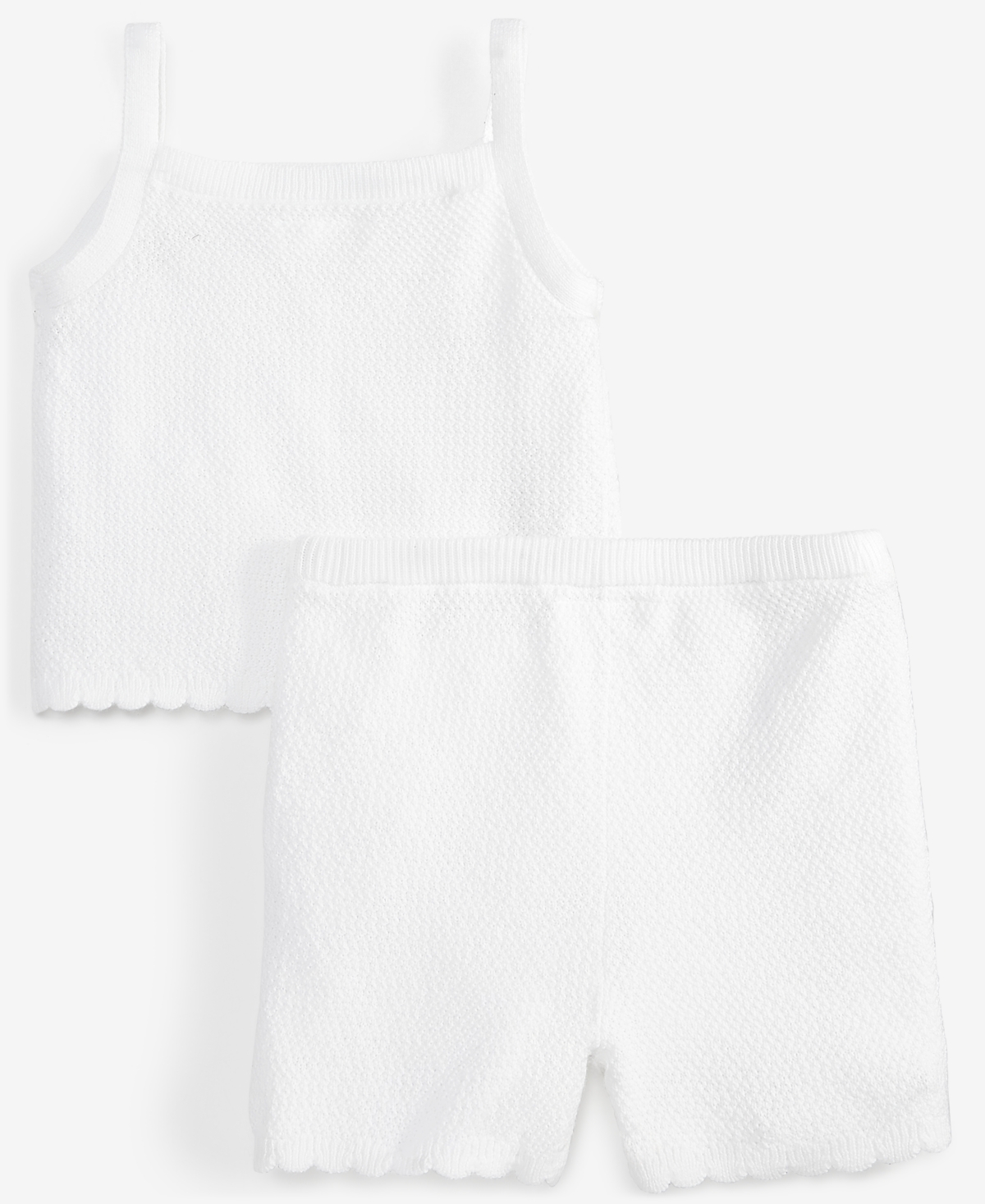 Epic Threads Toddler Girl Crochet Short Set, Toddler, Exclusively At Macy's In Bright Whi