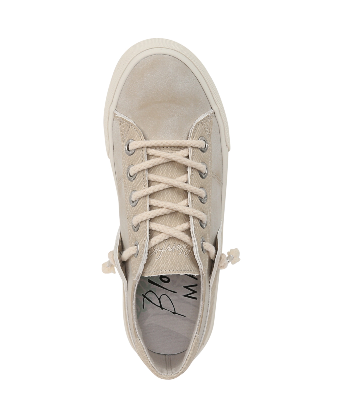 Blowfish Malibu Women's Martina Lace Up Platform Sneakers In Cream Faux Leather
