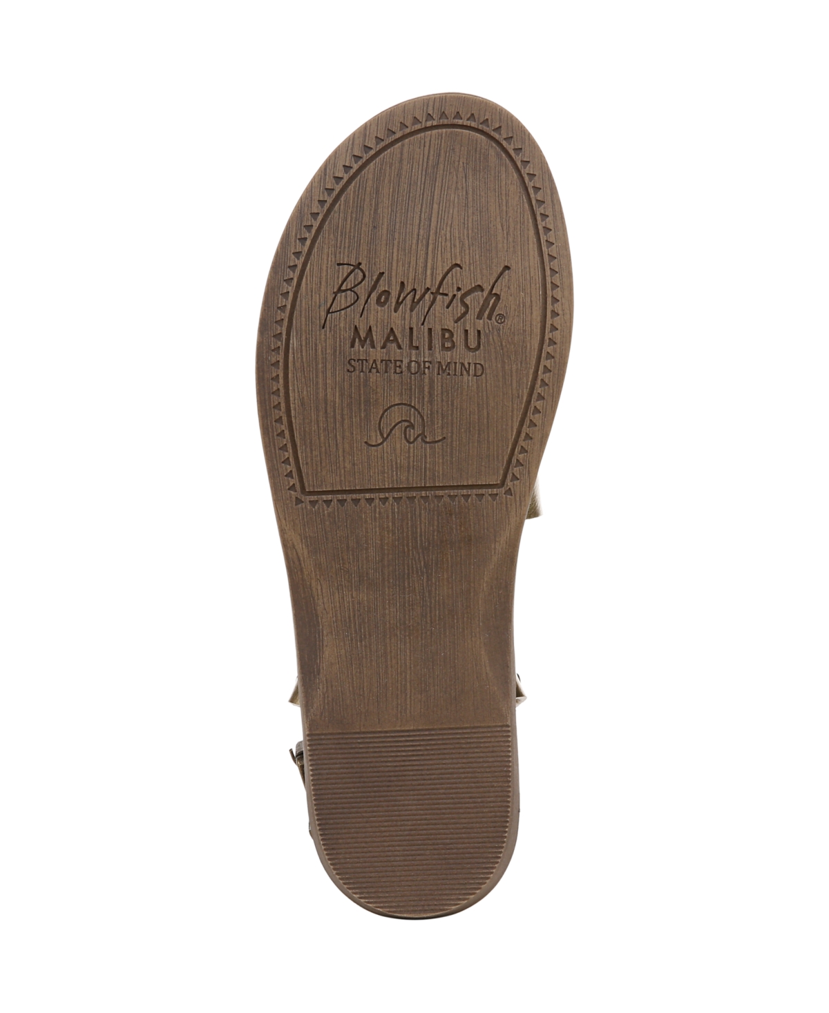 Blowfish Malibu Women's Devon 3 Toe Loop Strappy Flat Sandals In Gold,rosegold Faux Leather