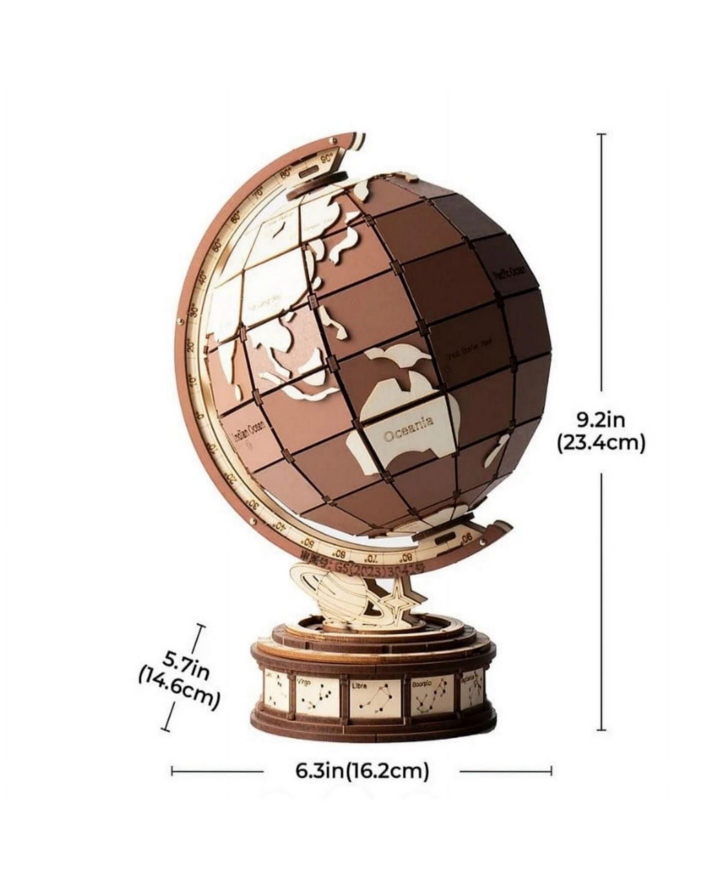 Детские конструкторы Robotime Global Wonders 3D Puzzle, Ages 8+ — фото 5