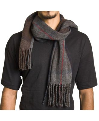 Men's Scarf Soft 80 Inch Long Warm Scarves Plaids Winter Shawl