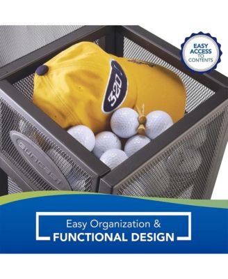 GO3216D Metal Golf Equipment Organizer Storage Rack w/ 3 Shelves