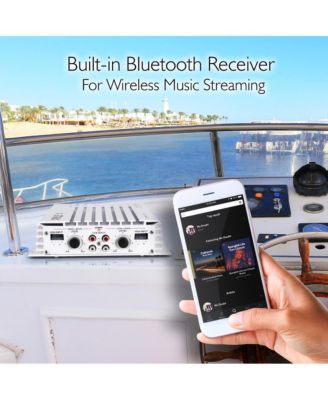4-Channel Marine Bluetooth Amplifier - 400 Watt Waterproof