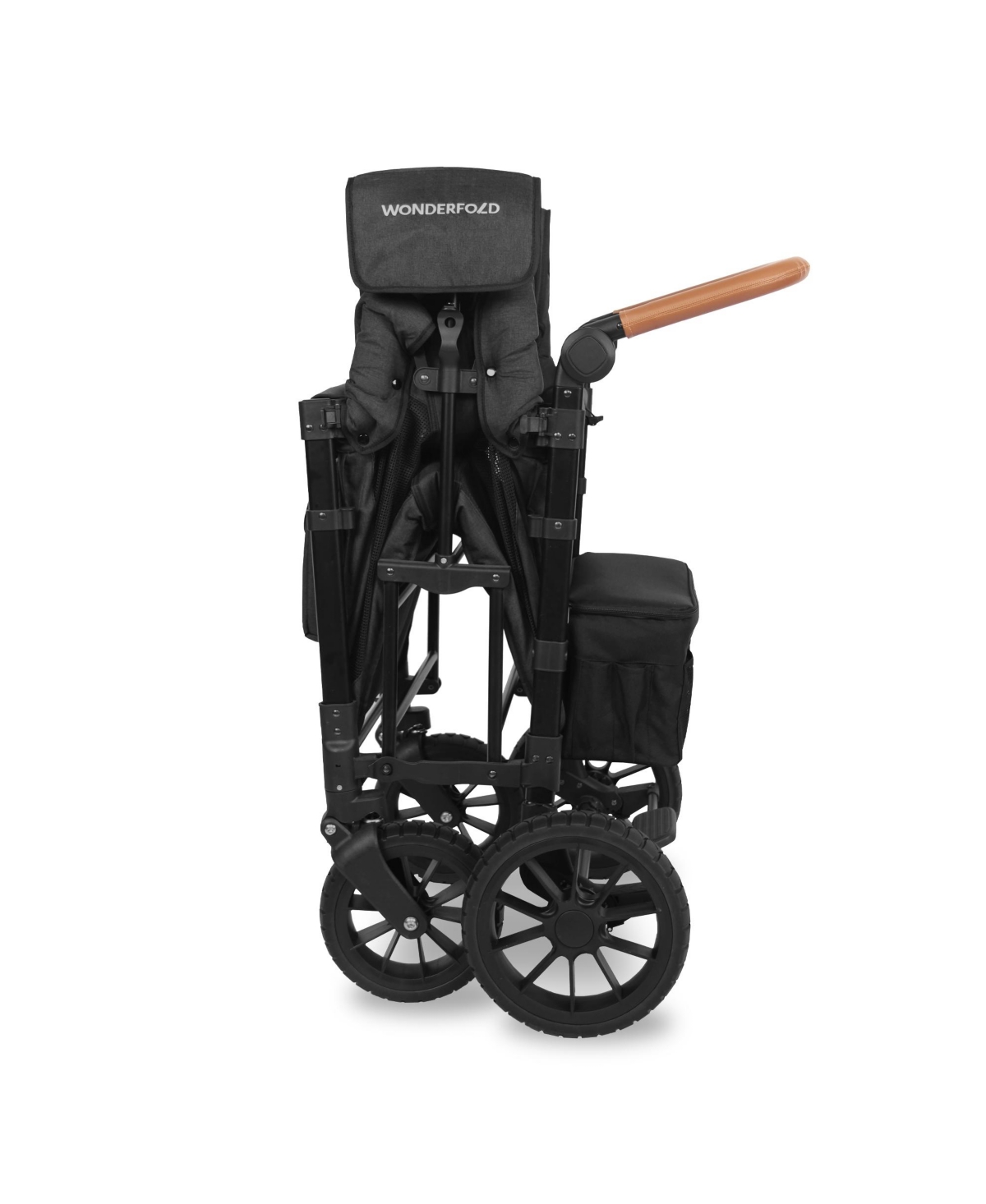 Shop Wonderfold Wagon W2 Luxe Double Stroller Wagon 2-seater In Black