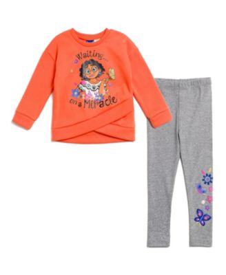 Toddler Girls Disney Pullover Fleece Sweatshirt and Leggings Outfit Set