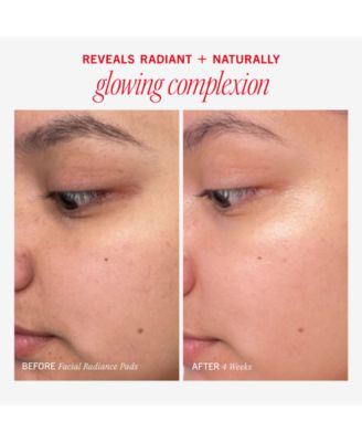 Facial Radiance Pads with Glycolic + Lactic Acids – Exfoliating Pads with AHA, 28 pads