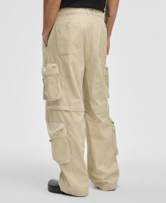 Men's Relaxed-Fit Convertible Twill Cargo Pants, Exclusively at Macy's 