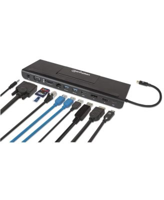 USB-C 11-in-1 Triple-Monitor Docking Station with MST, 153478
