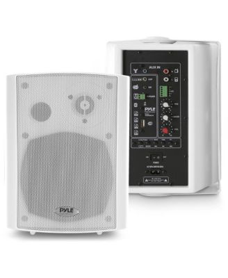 6.5” Bluetooth Waterproof Speakers - 2-Way Full Range Stereo Sound, 100W Max Power, Marine Grade, Indoor/Outdoor Use