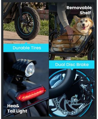 Electric Scooter with Seat for Adults, 550W Powerful Motor, 20-Mile Range, Speed up to 18.6MPH, Ample Storage for Pets & Cargo, Electrically-Powered Motor Scooters