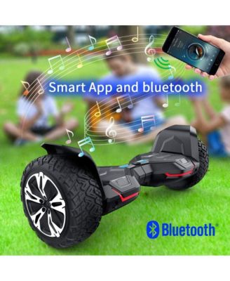 Warrior 8.5 inch Off Road All Terrain Smart G2 Hoverboard with Bluetooth Speaker and Led Lights, Self Balancing Hoverboards for Kids & Adults UL2272 Certified