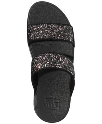 Women's Lulu Multi-Tonal Glitter Wedge Sandals 