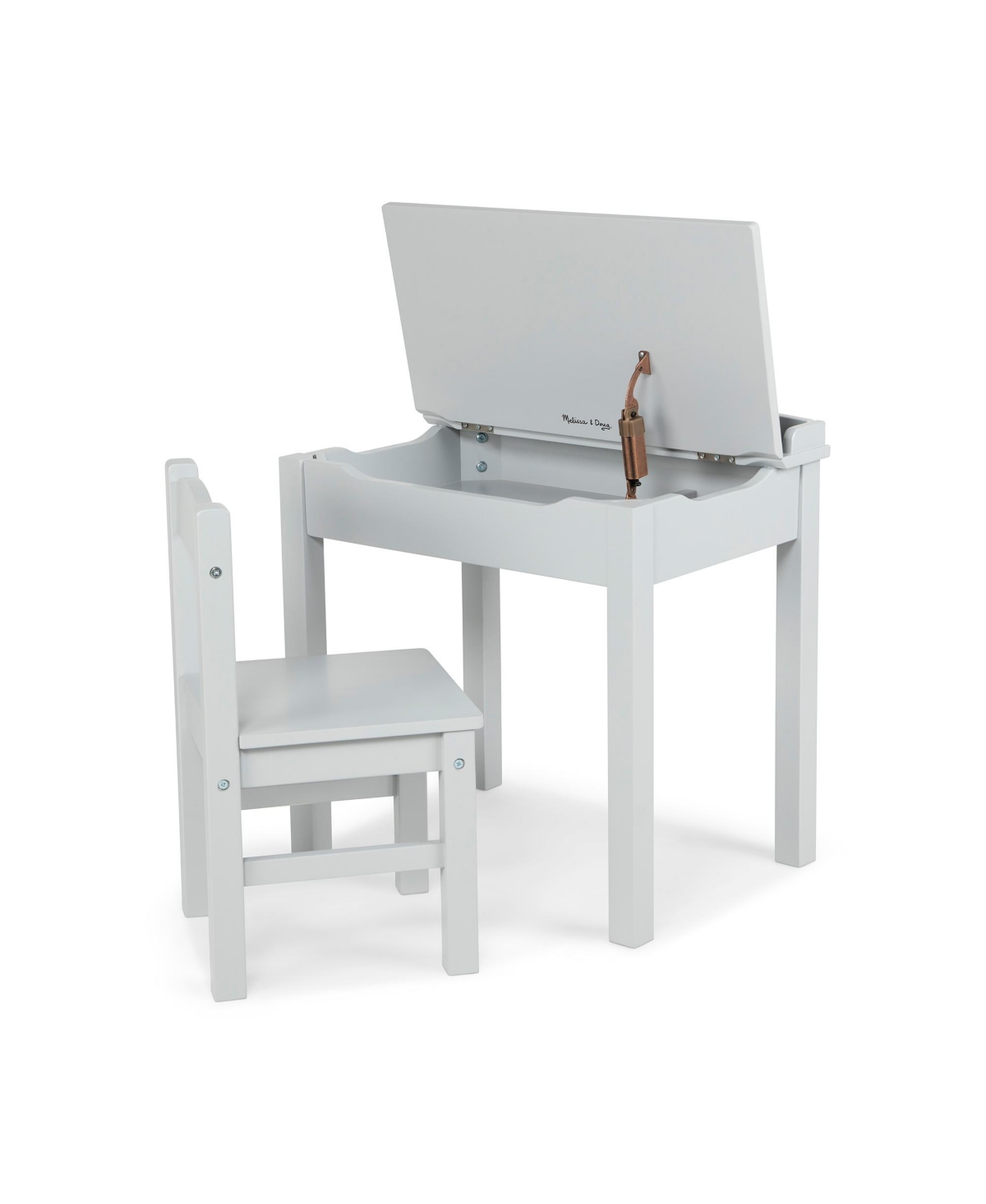 Melissa & Doug Wooden Lift-top Desk And Chair In Multicolor