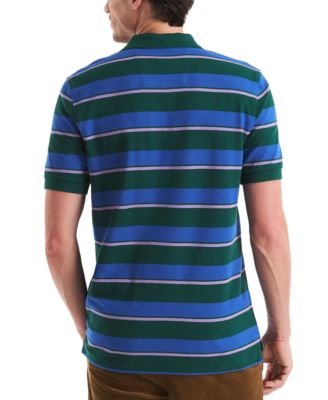 Men's Striped Classic-Fit Deck Polo Shirt