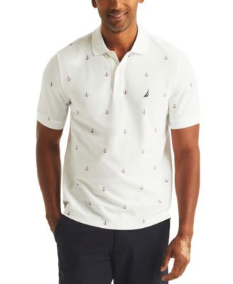 Nautica - Men's Classic Fit Deck Printed Performance Polo Shirt