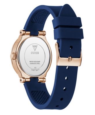 Women's Analog Blue Silicone Watch, 32mm