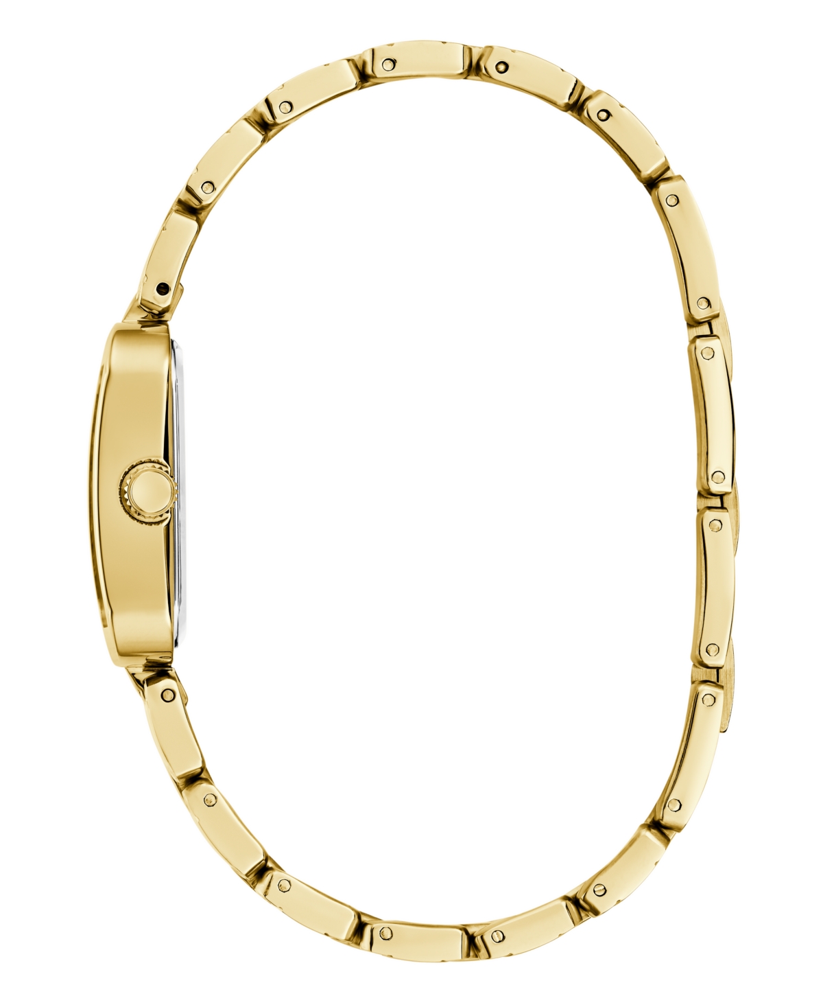Guess Women's Analog Gold Tone Steel Watch, 22mm In Gold Tone