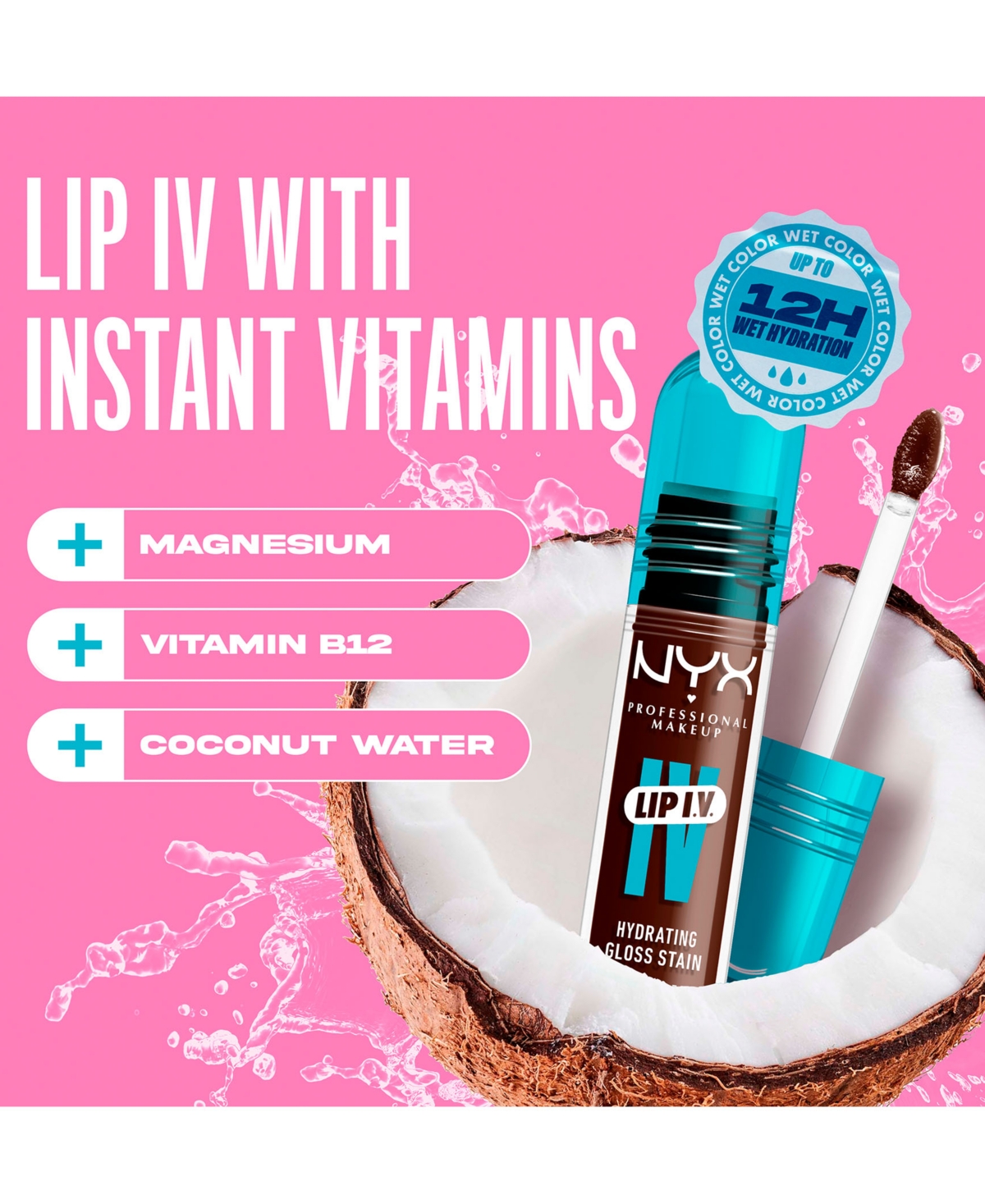 Nyx Professional Makeup Lip Iv Hydrating Gloss Stain In Espresso Soak