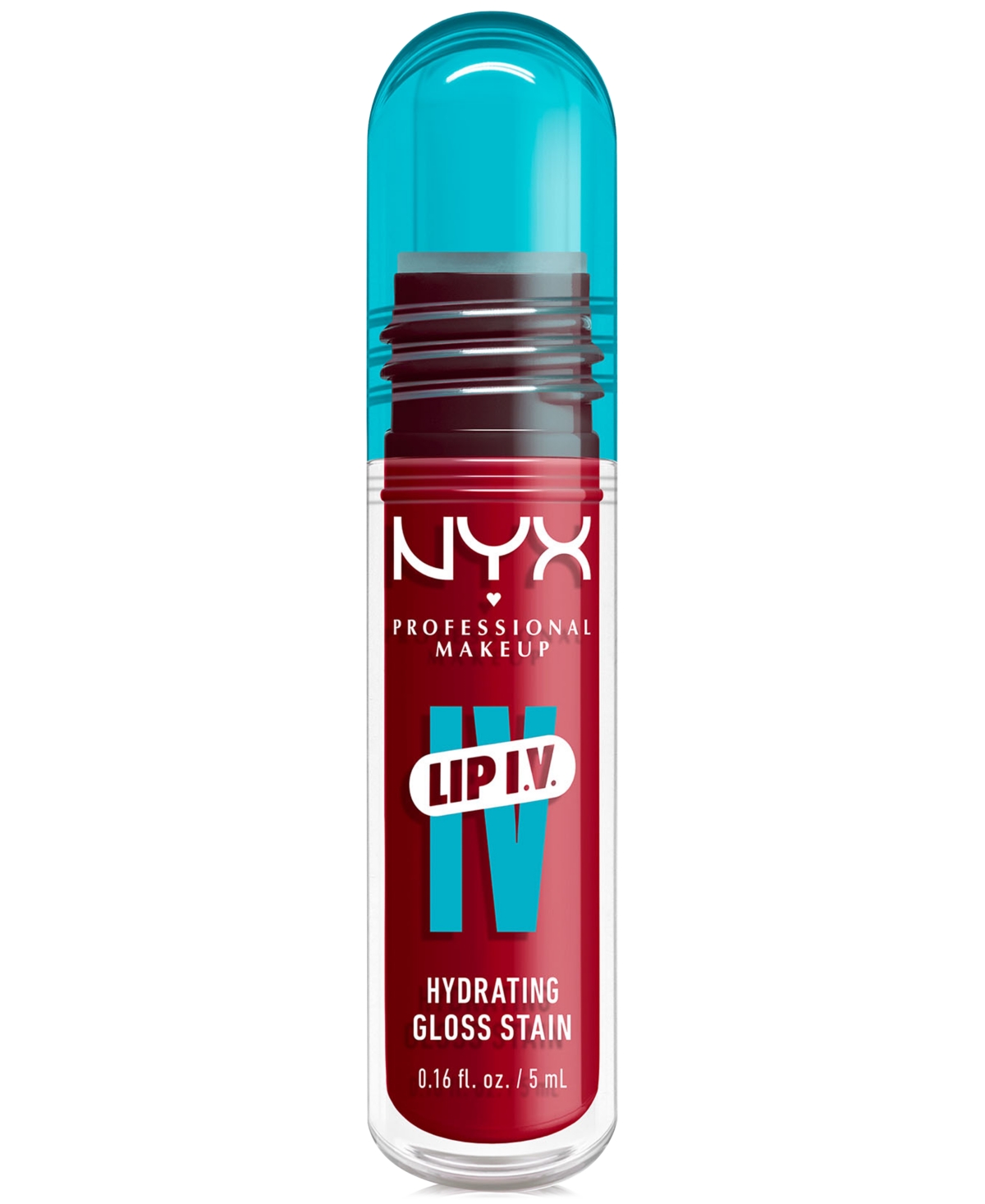 Nyx Professional Makeup Lip Iv Hydrating Gloss Stain In Red-y Set Wet