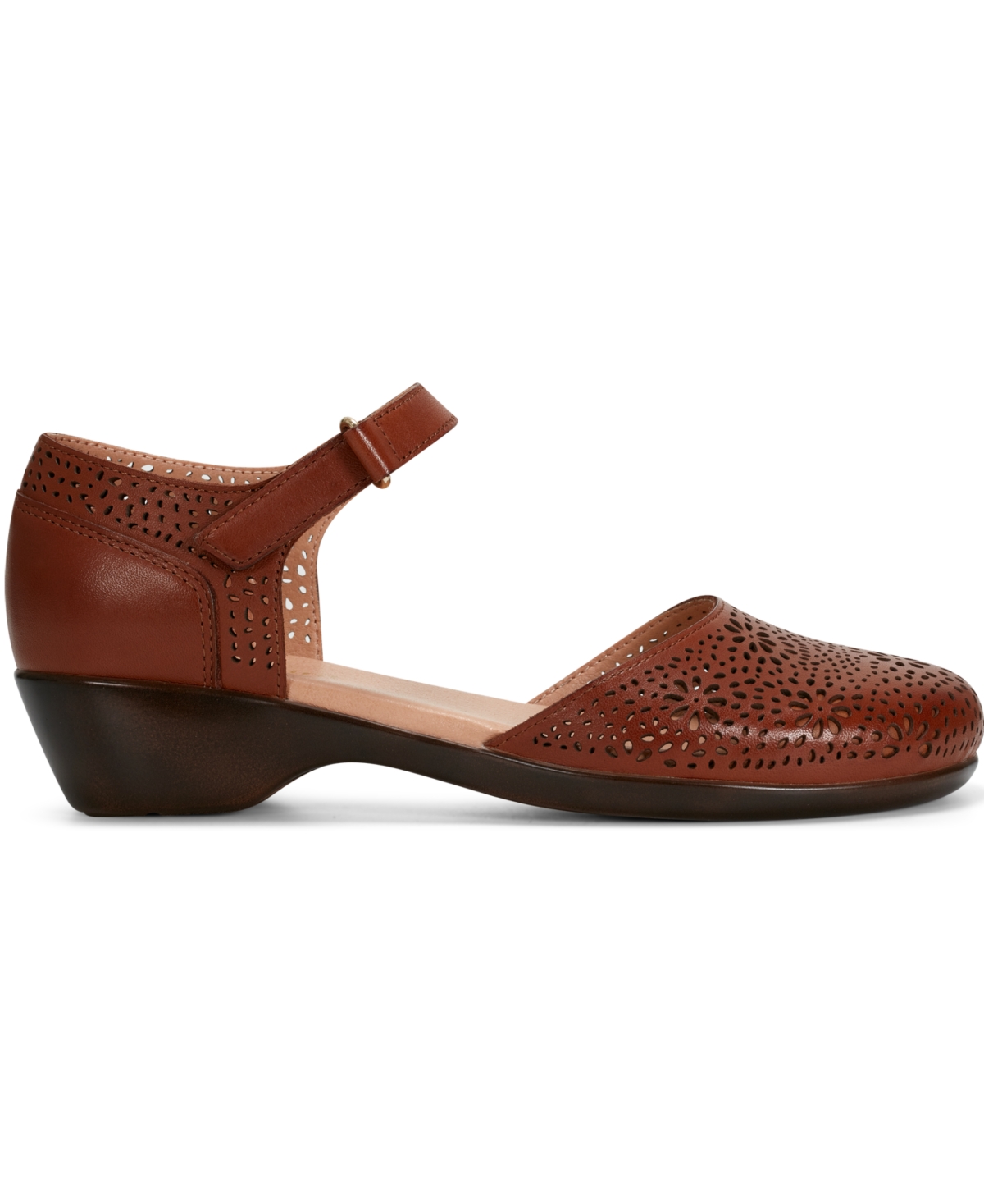 EASY SPIRIT WOMEN'S DENITA TWO-PIECE ROUND TOE FLATS 