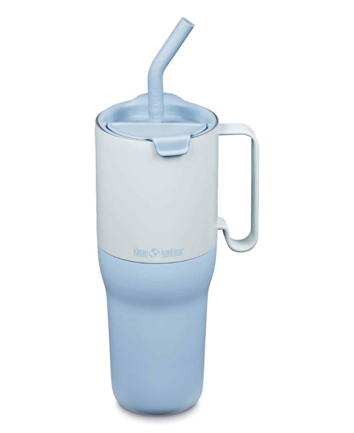 Klean Kanteen Insulated 36 Oz. Stainless Steel Tumbler With Flip Straw Lid In Ice Blue