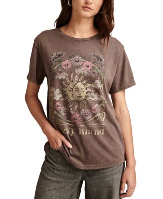 Lucky Brand - Women's Celestial Frame Cotton Boyfriend T-Shirt