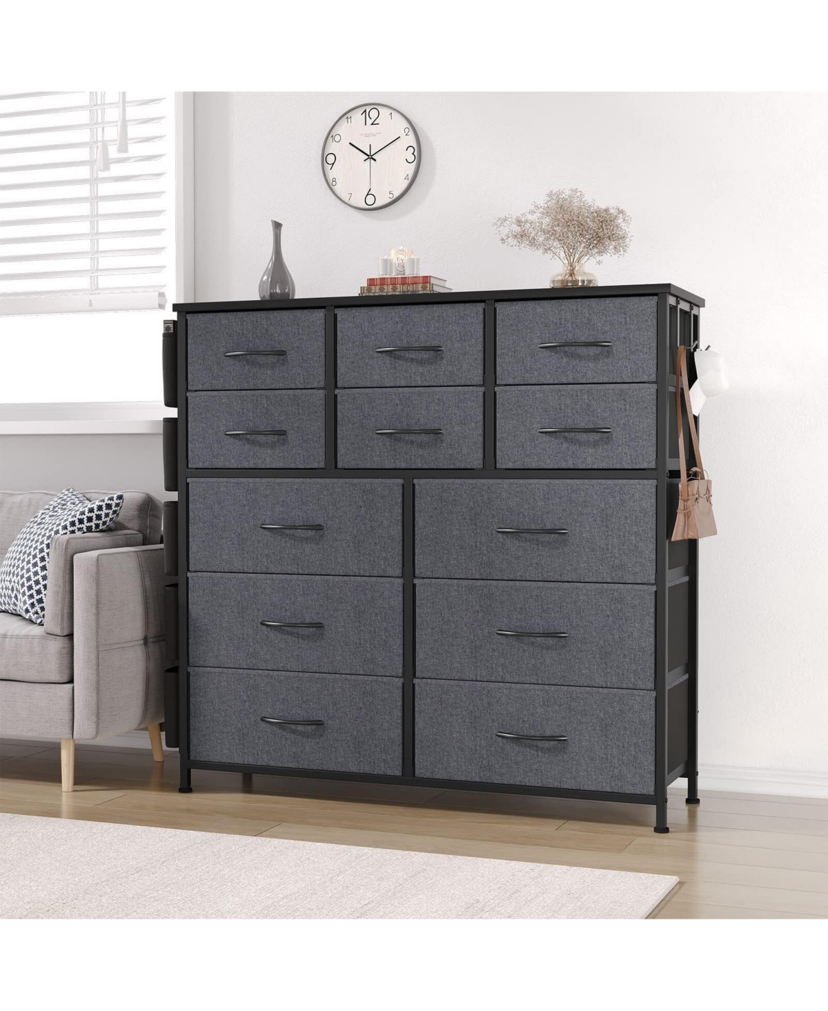 gaomon 12 Drawer Dresser for for Bedroom, Fabric Dressers & Chest of Drawers