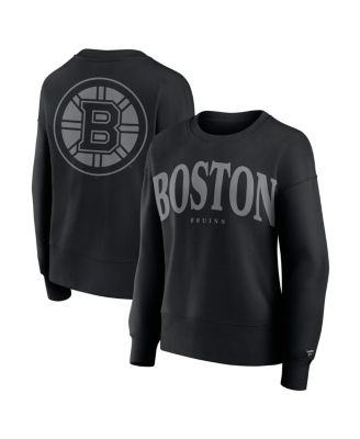 Fanatics - Women's Black Boston Bruins Elements Flow Pullover Sweatshirt
