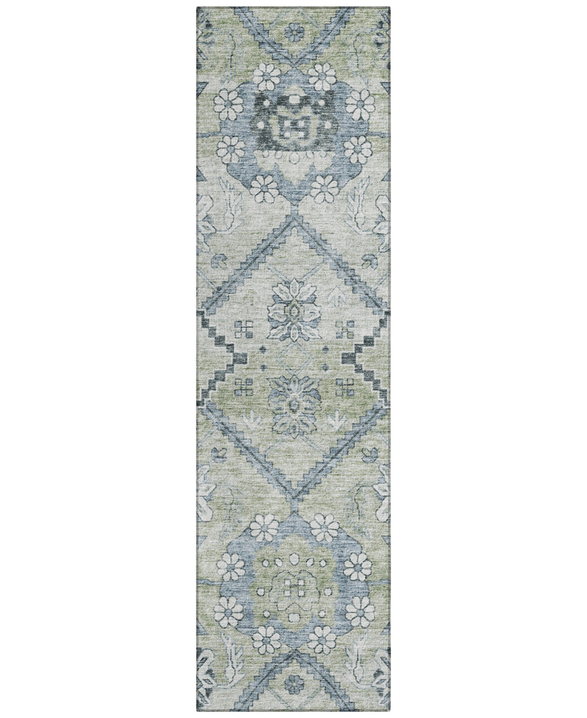 Addison Chantille Acn841 2'3"x7'6" Runner Area Rug In Sage