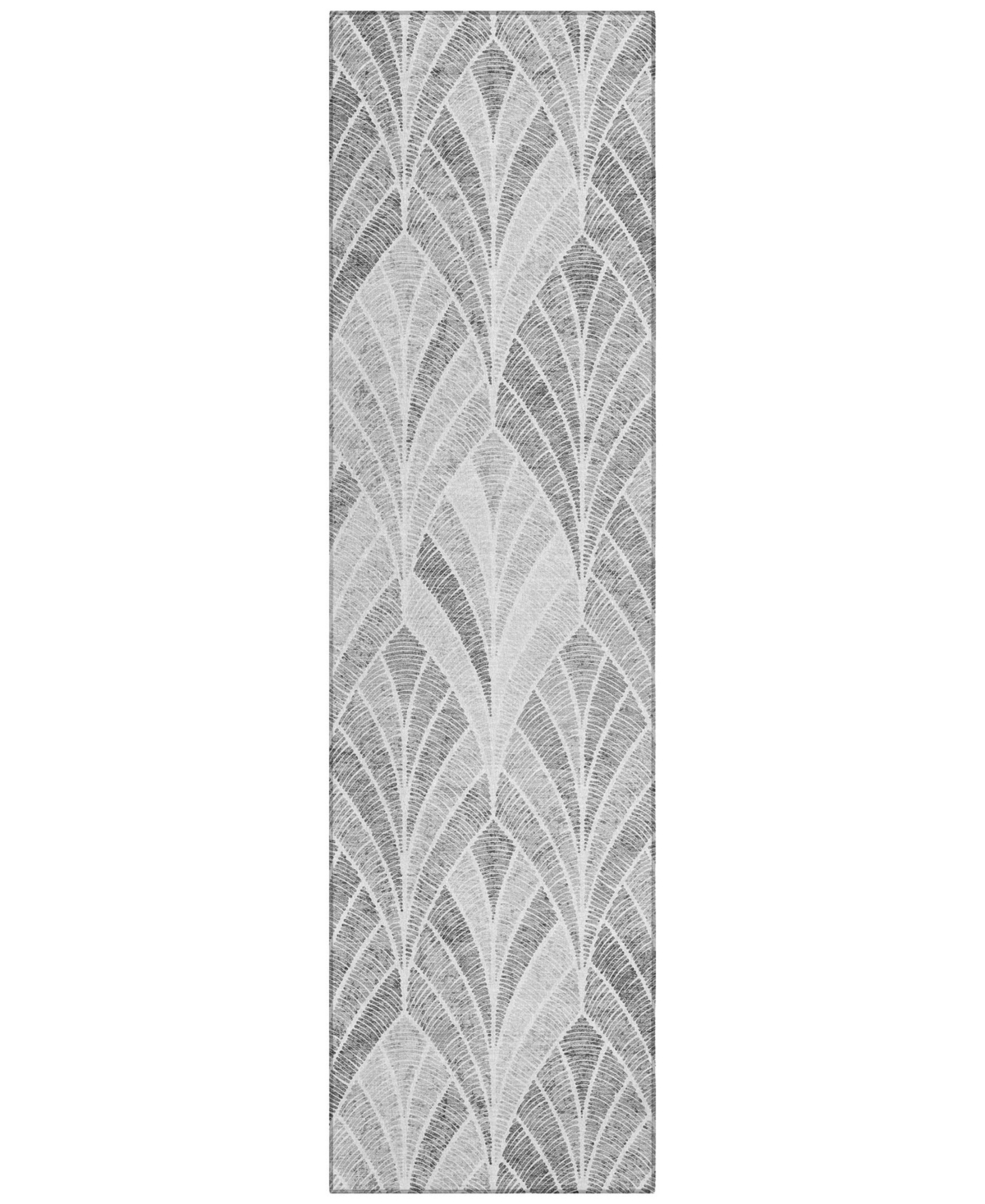 Addison Chantille Acn851 2'3"x7'6" Runner Area Rug In Gray