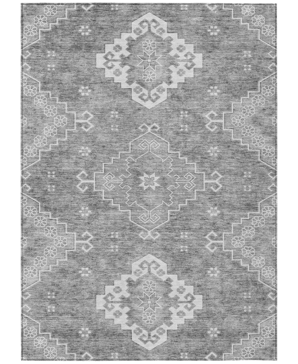 Addison Chantille Machine Washable ACN847 5'x7'6" Area Rug - Gray