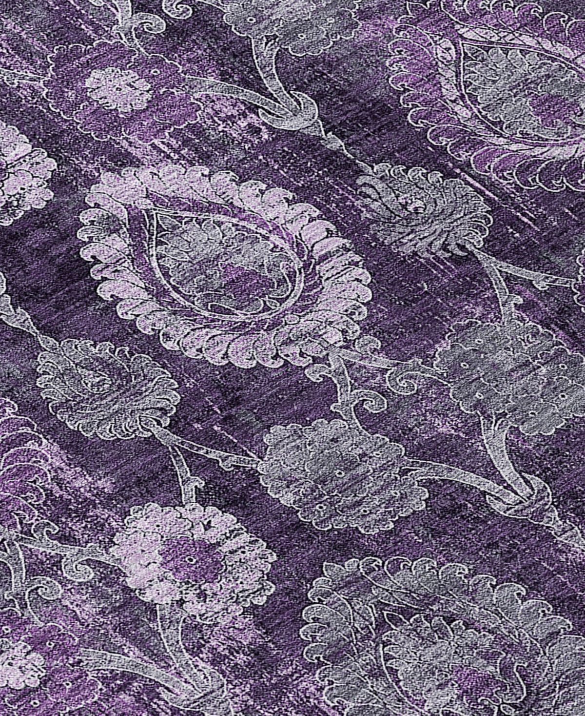Addison Chantille Acn821 2'3"x7'6" Runner Area Rug In Eggplant
