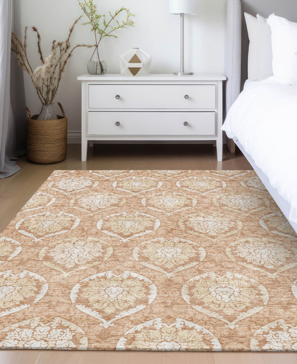 Addison Chantille Acn810 3'x5' Area Rug In Salmon