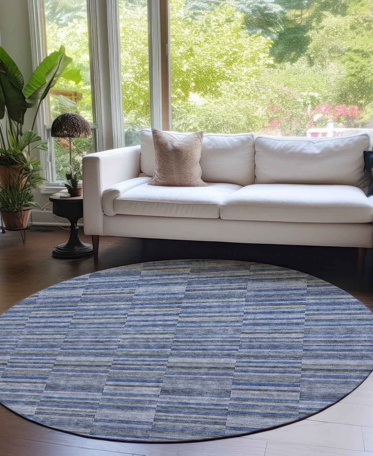 ADDISON CHANTILLE MACHINE WASHABLE ACN816 8'X8' ROUND AREA RUG