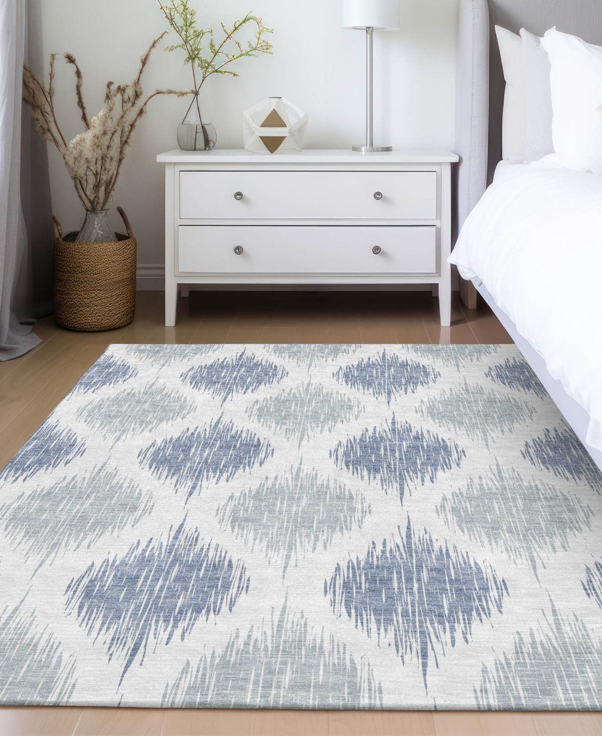 Addison Chantille Machine Washable Acn848 5'x7'6" Area Rug In Mist