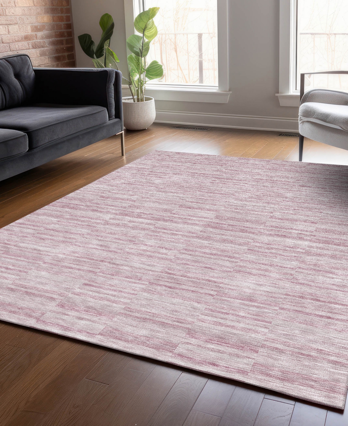 Addison Chantille Acn817 9'x12' Area Rug In Rose