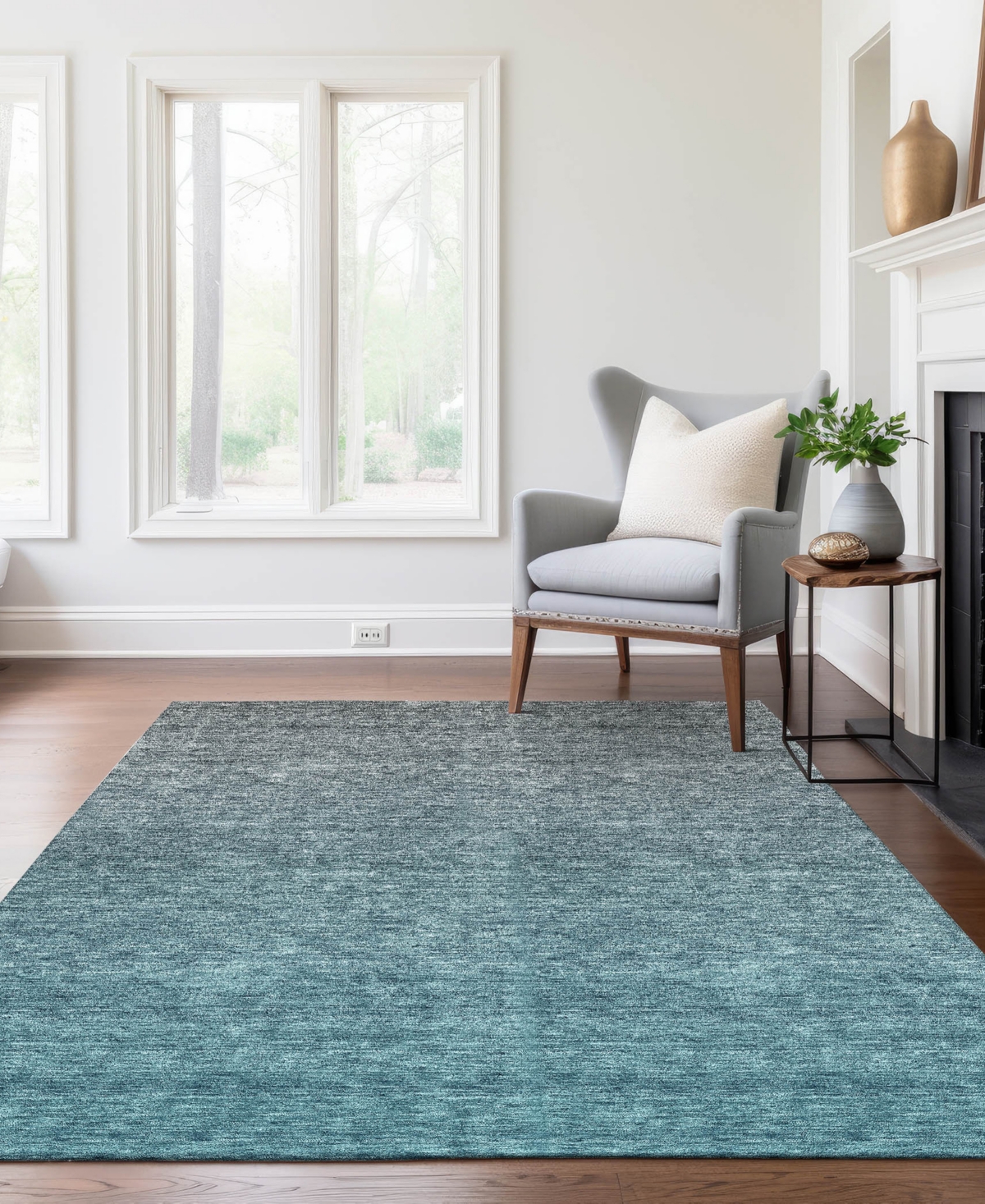 Addison Chantille Acn833 9'x12' Area Rug In Teal