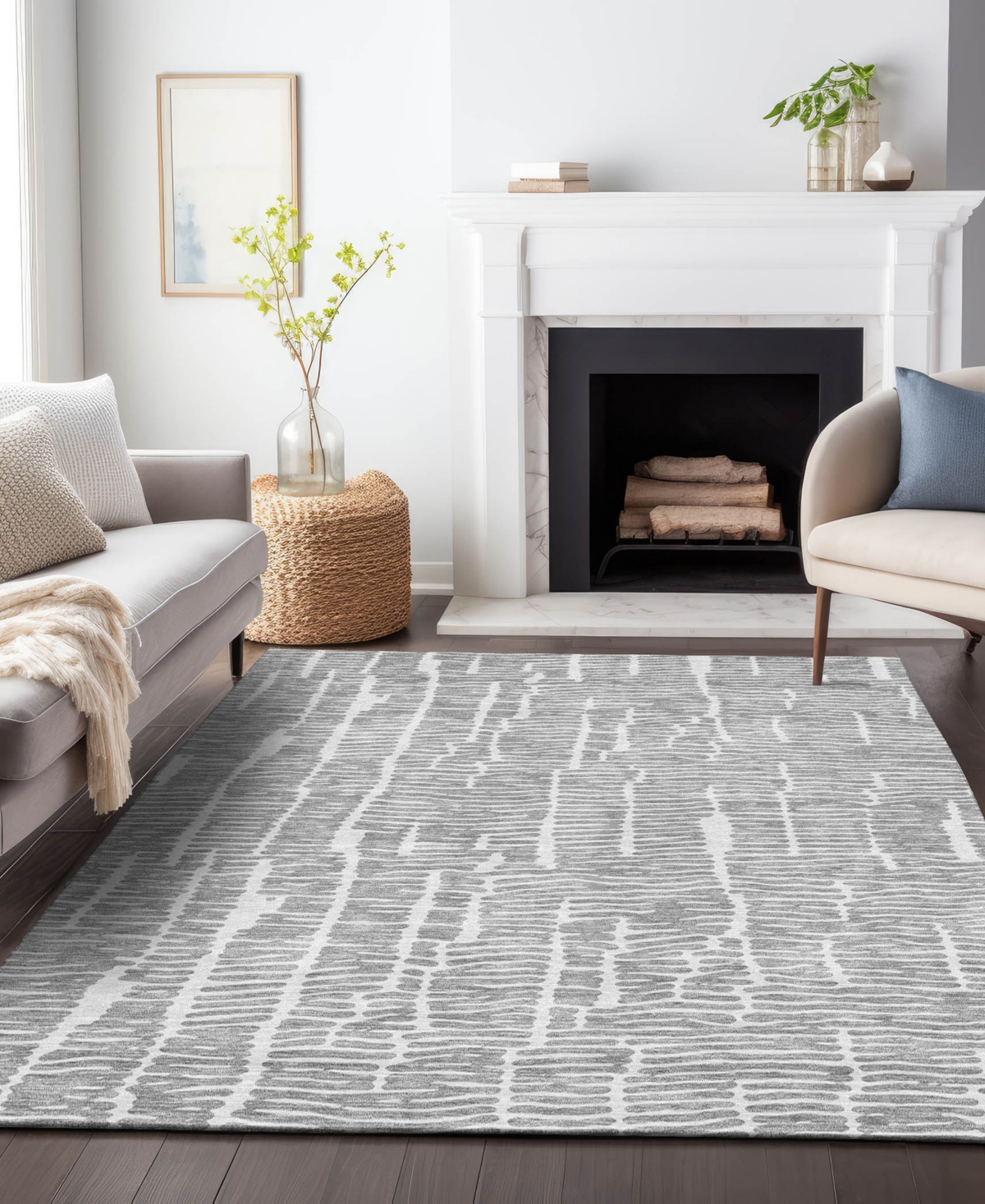 Addison Chantille Acn830 9'x12' Area Rug In Gray