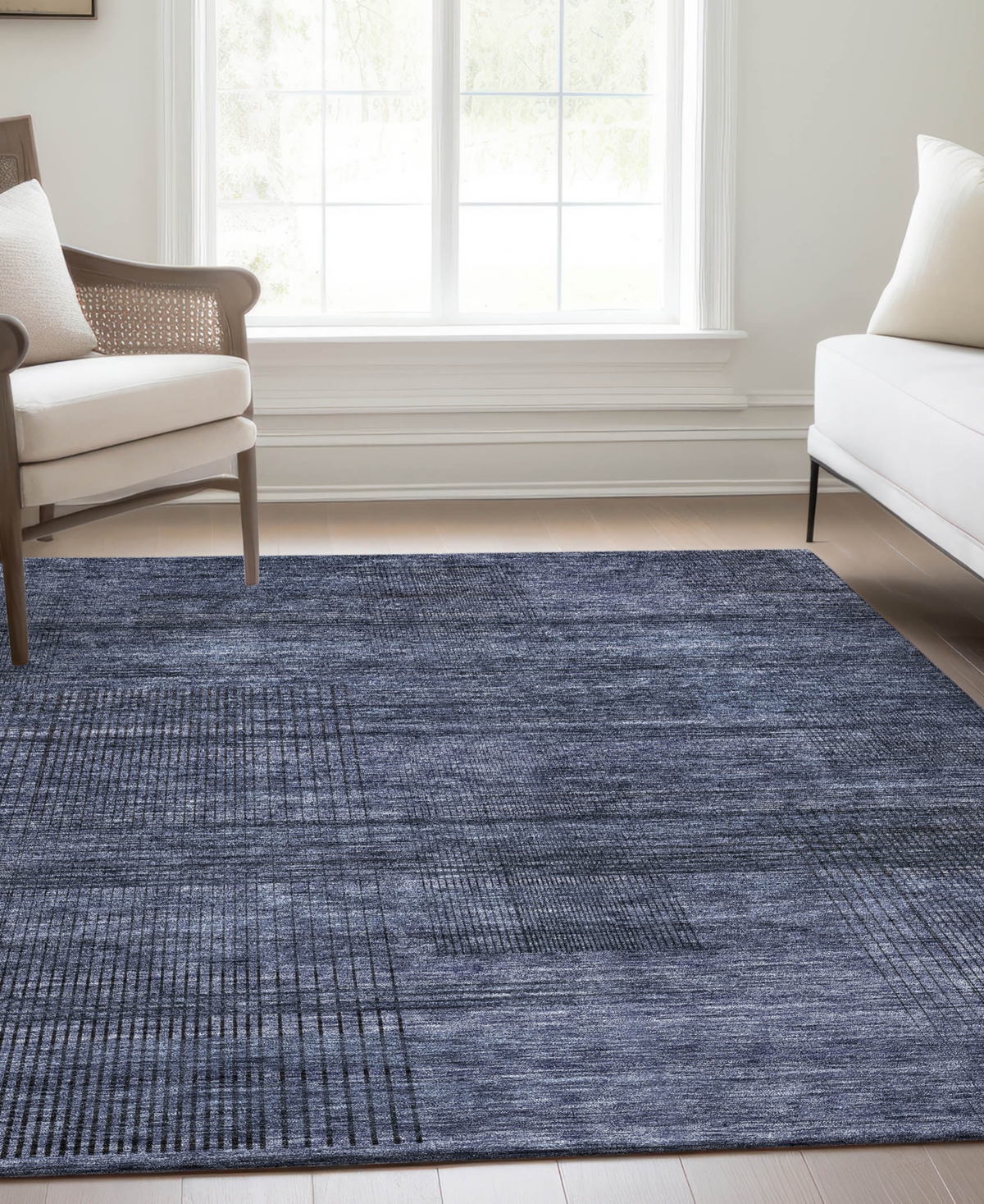 Addison Chantille Acn820 9'x12' Area Rug In Navy